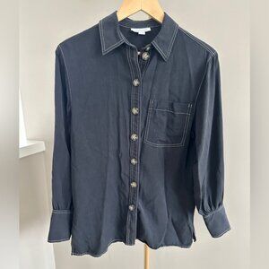 Topshop Button-Down Collared Shirt – Size 4 (US 4 / UK 6)